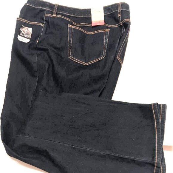 NWT Plus Size 24W St. John's Bay Denim Jeans Mid-Rise Secretly Slender Bootcut - Picture 2 of 9